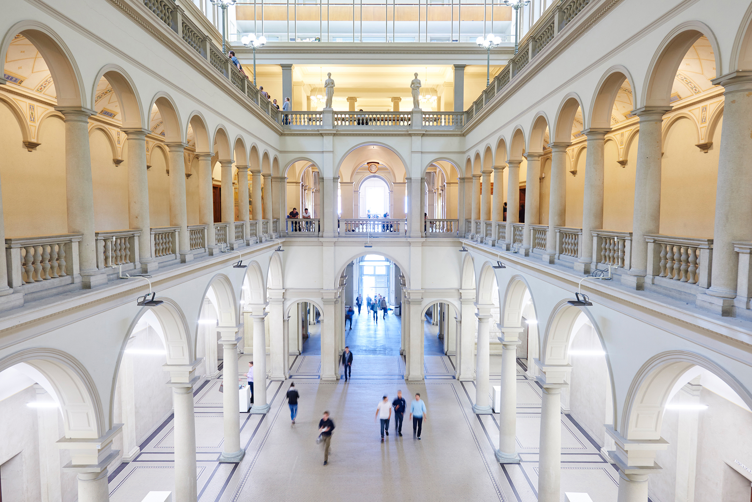 Haupthalle ETH Zürich, Zentrum, Hauptgebäude HG, Haupthalle, innen